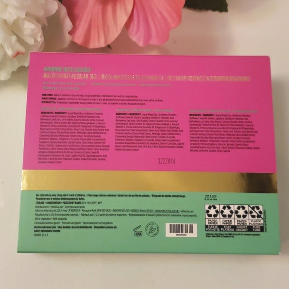 Arbonne Mini Rejuvenating Cream Trio New - Picture 6 of 8
